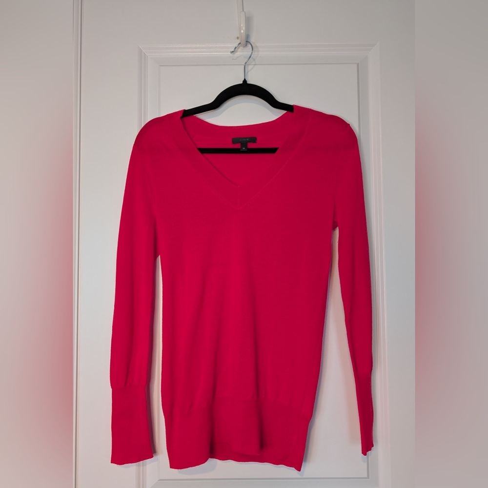J. Crew 100% Merino Wool V Neck Lightweight Sweater XS